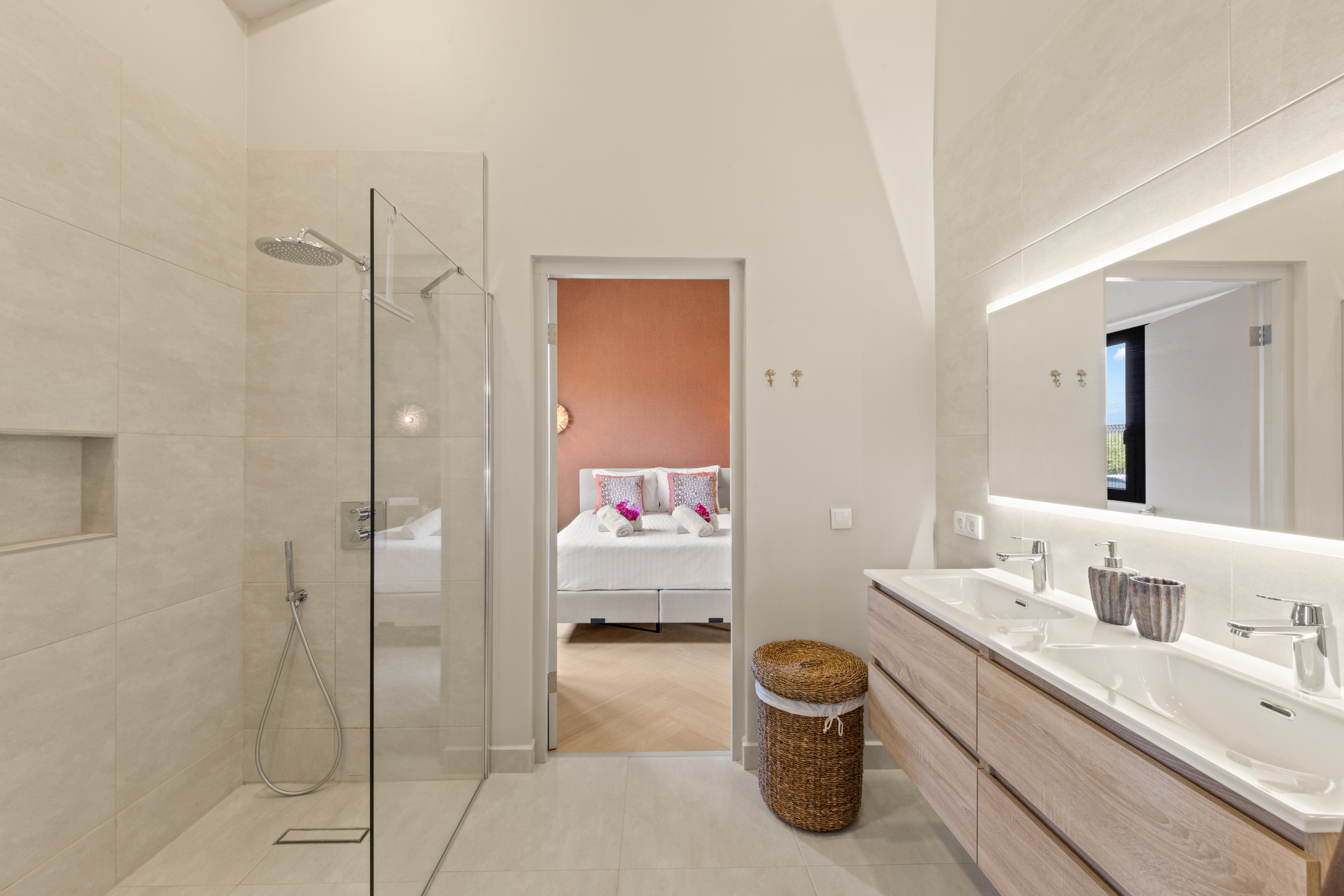 Bathroom double sink