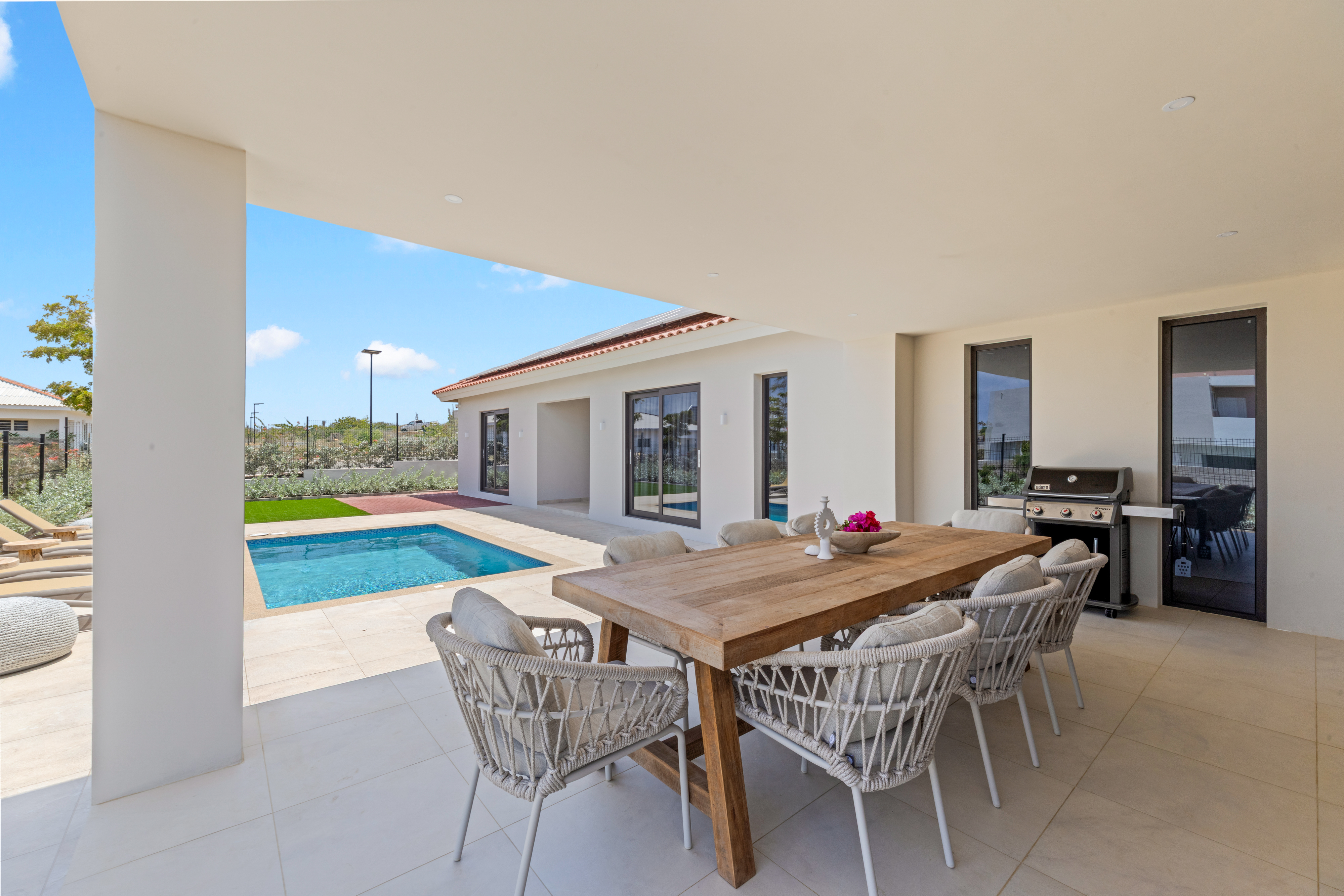 Terrace pool view